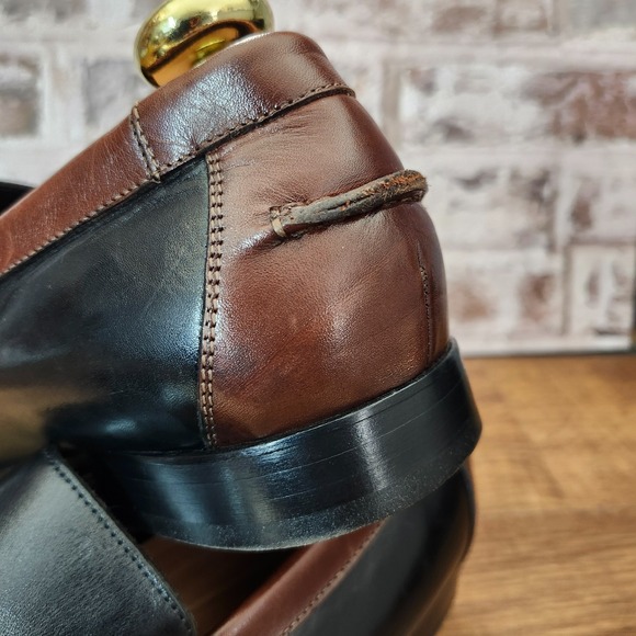 Donald J. Pliner Two Tone Penny Loafers mens Black/ Brown size 13 - Picture 14 of 16